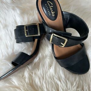 Clarks Vintage Backless Slides